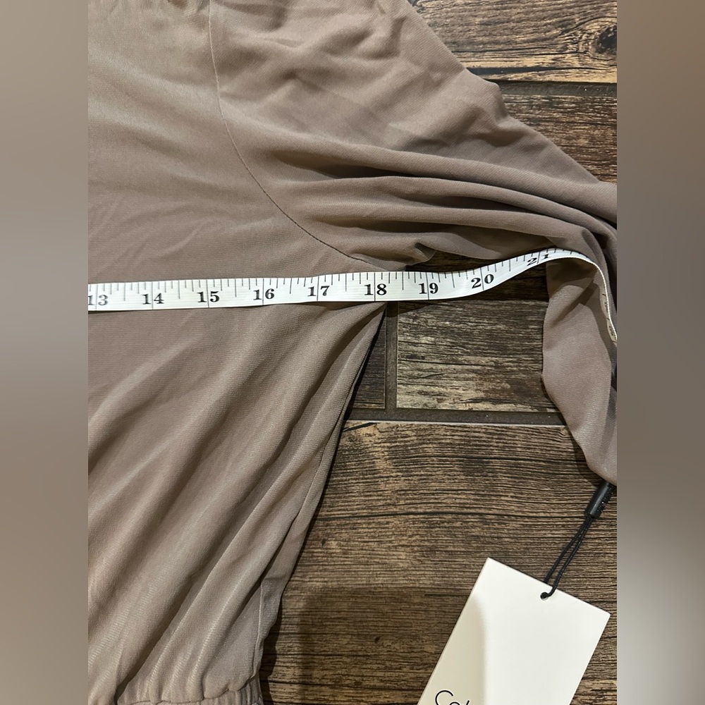 NWT Calvin Klein Taupe Jumpsuit - Picture 5 of 9